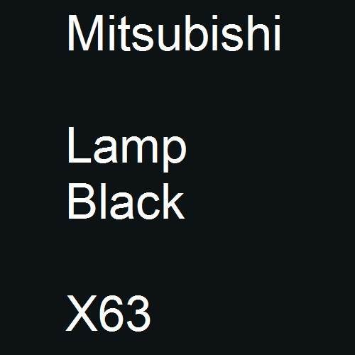 Mitsubishi, Lamp Black, X63.